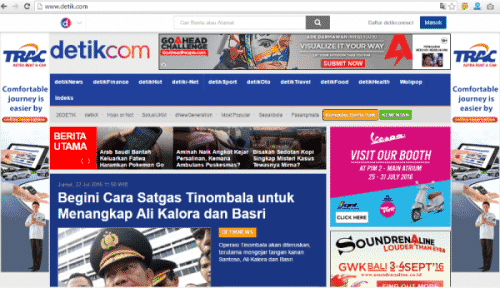 detik - Tren Warna Web Design / Desain Website di Indonesia 2016