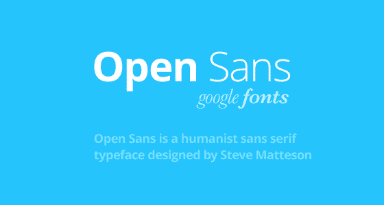 open sans google fonts - Jenis Font Terbaik Untuk Website