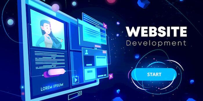 Strategi internet marketing dengan grafik pertumbuhan brand dan ikon media digital di layar laptop modern.