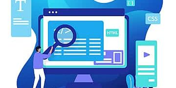 Strategi internet marketing modern dengan pelanggan setia dan grafik pertumbuhan loyalitas di layar laptop.