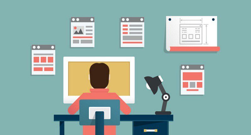 internet marketing modern dengan laptop, grafik pertumbuhan, ikon media sosial, dan jaringan digital